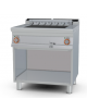 Griglia elett. su mobile a giorno - 8,16kw, griglia doppia cm 55x43 ribaltabile, cottura diretta su resistenza - cm 80x70,5x90h