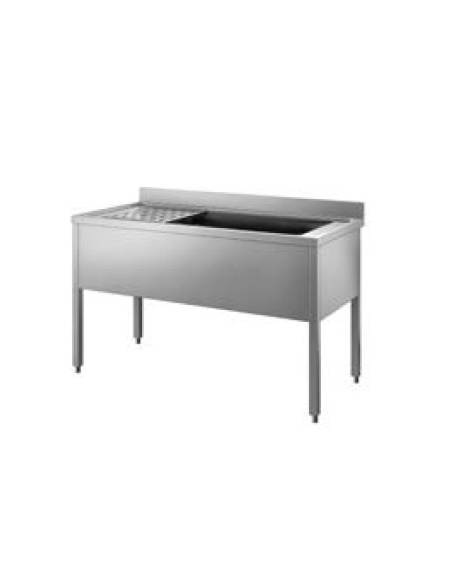 Lavapentole inox Dimensioni cm.100x70x85h Lavapentole inox Dimensioni cm.100x70x85h