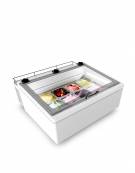 Espositore da banco per gelato 4 vaschette mm 1255x525x360h