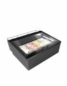 Espositore da banco per gelato 4 vaschette mm 1255x525x360h