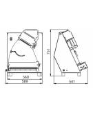 Stendipizza per pizze tonde - Inox - da cm. 42
