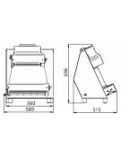 Stendipizza per pizze tonde - Inox - Rulli paralleli - Da cm. 42