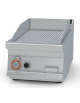 Fry top a gas da banco, 7kw, piastra rigata cromata,  superficie di cottura cm 36x51 - cm 40x70,5x28h