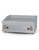 Fry top a gas da banco, 14kw, piastra doppia rigata, superficie di cottura cm 76x51 - cm 80x70,5x28h