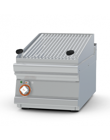 Griglia elettrica da banco trifase-6kw, con griglia dim. cm 38x52 - dim tot. cm 40x70,5x28h