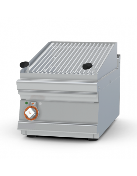 Griglia elettrica da banco trifase-6kw, con griglia dim. cm 38x52 - dim tot. cm 40x70,5x28h
