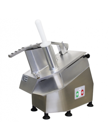 Tagliaverdure monofase 230 V full optional, con velocità 320 rpm e produzione oraria di 100 - 300 Kg - mm 570x240x470h