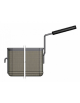 Cesto 1/2 o 1/3 con gancio per cuocipasta - cm 13,5x25,5x15h