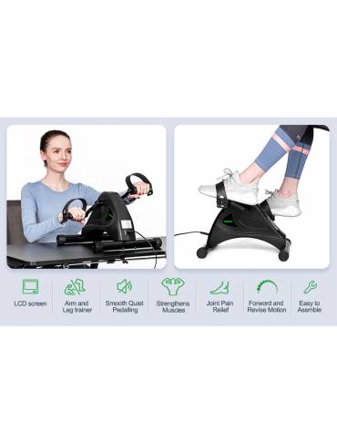 Pedaliera elettrica con schermo per fisioterapia, direzione pedali avanti/indietro - mm 498x308x360h