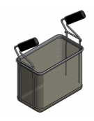 Cesto 1/2 per cuocipasta - cm 28x16x21,5h - per articoli DN37639 - DN37643 - DN37647 - DN37649