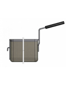 Cesto 1/2 con gancio per cuocipasta - cm 14,5x29x20h