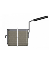 Cesto 1/2 con gancio per cuocipasta - cm 14,5x29x20h