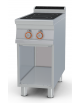 CUCINA ELETTRICA VETROCERAMICA 2 ZONE DI COTTURA SU MOBILE A GIORNO - TRIFASE - cm 40x90x90h