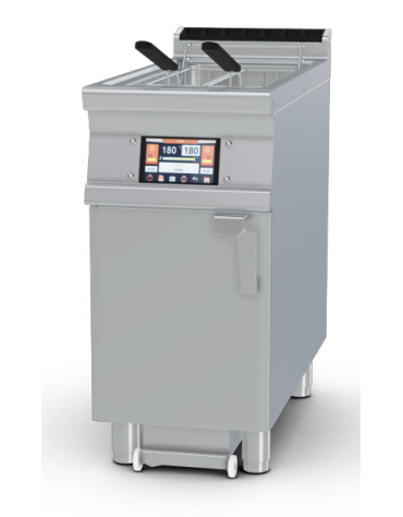 Friggitrice Elettrica TouchScreen Lt 25 su mobile con o senza Melting - dim. vasca cm 31x51x33h - cm 80x90x90h