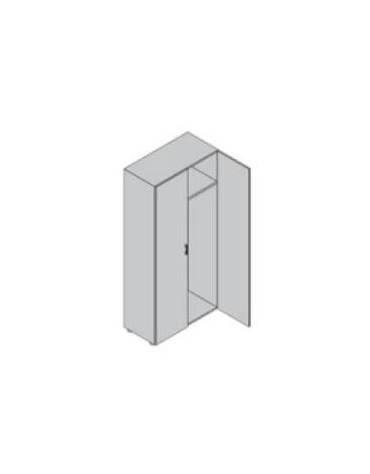 Contenitore alto da giorno anta legno/anta legno - cm 90X45X196