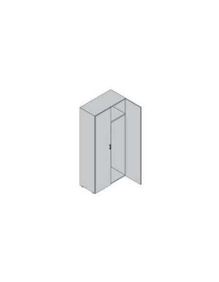 Contenitore alto da giorno anta legno/anta legno - cm 90X45X196