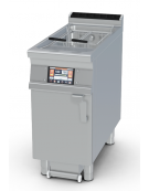 Friggitrice a gas Lt 21 su mobile - 1 vasca da cm 33x42x47h - comandi digitali, con o senza Melting - cm 40x90x90h