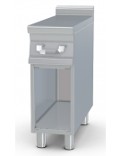 Piano di lavoro inox AISI 304 su mobile a giorno - 1 cassetto, 1 bacinella inox cm 19x50x15h - dim. tot. cm 30x90x90h