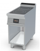 Piano cottura elettrico in vetroceramica su mobile a giorno - 2 zone cottura - comandi TouchScreen - kw 5 trifase - cm 40x90x90h