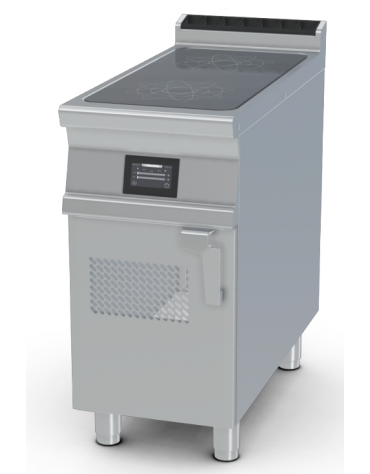 Piano cottura elettrico ad induzione - 2 zone cottura - comandi TouchScreen - kw 10 trifase - cm 40x90x90h