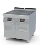 Piano cottura elettrico ad induzione - 4 zone cottura - comandi TouchScreen - kw 20 trifase - cm 80x90x90h