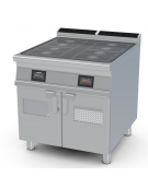 Piano cottura elettrico ad induzione - 4 zone cottura - comandi TouchScreen - kw 20 trifase - cm 80x90x90h