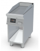 Fry-top elettrico liscio cromato su mobile a giorno - piastra cm 36x68 - comandi digitali - cm 40x90x90h