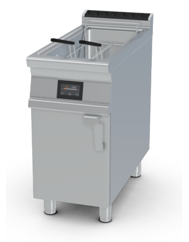 Friggitrice elettrica su mobile, 1 vascA Lt 18 cm 31x34x33h - comandi digitali - cm 40x90x90h