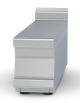 Piano di lavoro da banco in acciaio inox CrNi 18/10 AISI 304 con alzatina posteriore, senza cassetto - cm 20x90x28h