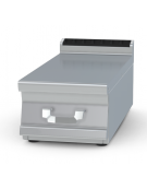 Piano di lavoro da banco inox AISI 304 con alzatina posteriore, 1 cassetto, 1 bacinella GN1/1 in plastica - cm tot. 40x90x28h
