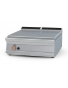 Tuttopiastra a gas da banco in acciaio inox CrNi 18/10 AISI 304, piastra cm 79x73 - cm 80x90x28h
