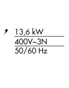 Tuttopiastra elettrico da banco in acciaio inox CrNi 18/10 AISI 304, piastra cm 70x68, 4 zone cottura - cm 80x90x28h