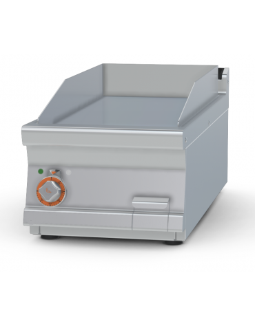 Fry-top elettrico liscio da banco - piastra cm 36x68, 1 zona di cottura - trifase Kw 7,5 - cm 40x90x28h