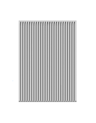 Fry-top elettrico rigato da banco - piastra cm 36x68, 1 zona di cottura - trifase Kw 7,5 - cm 40x90x28h