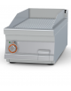 Fry-top elettrico rigato cromato da banco - piastra cm 36x68, 1 zona di cottura - trifase Kw 7,5 - cm 40x90x28h
