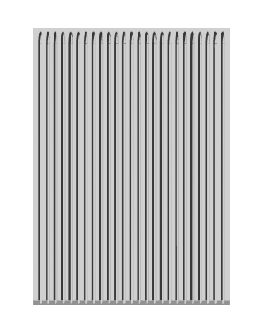 Fry-top elettrico rigato cromato da banco - piastra cm 36x68, 1 zona di cottura - trifase Kw 7,5 - cm 40x90x28h