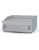 Fry-top elettrico rigato da banco - piastra cm 76x68, 2 zone di cottura - trifase Kw 15 - cm 80x90x28h