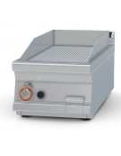 Fry-top a gas rigato da banco - piastra cm 36x68, 1 zona di cottura - cm 40x90x28h