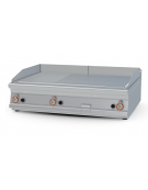 Fry-top a gas da banco - 1/3 rigato + 2/3 liscio, piastra cm 110,5x65  - 3 zone di cottura - cm 120x90x90h