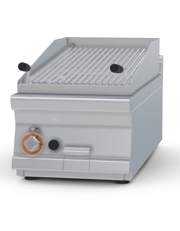 Griglie pietra lavica a gas - griglia in acciaio inox regolabile dim. cm 38x66 - cm 40x90x28h