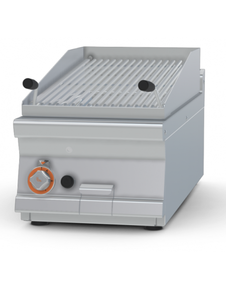 Griglie pietra lavica a gas - griglia in acciaio inox regolabile dim. cm 38x66 - cm 40x90x28h