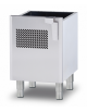 Base neutra con porta per induzione in acciaio inox CrNi 18/10 AISI 304 - cm 40x81x57h
