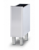 Base neutra in acciaio inox CrNi 18/10 AISI 304 porta non inclusa, cm 20x78,5x57h