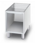 Base neutra a giorno in acciaio inox CrNi 18/10 AISI 304 porta non inclusa, cm 40x78,5x57h