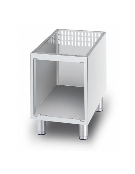Base neutra a giorno in acciaio inox CrNi 18/10 AISI 304 porta non inclusa, cm 30x78,5x57h