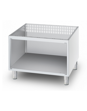 Base neutra a giorno in acciaio inox CrNi 18/10 AISI 304 porta non inclusa, cm 40x78,5x57h