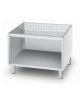Base neutra a giorno in acciaio inox CrNi 18/10 AISI 304 porta non inclusa, cm 60x78,5x57h
