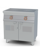 Piano cottura ad induzione - 2 zone cottura - cm 80x55x90h