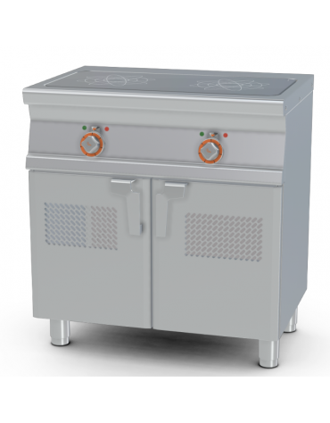 Piano cottura ad induzione - 2 zone cottura - cm 80x55x90h