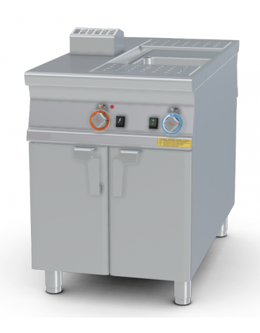 Cuocipasta a gas - vasca Lt 40, rubinetto carico acqua + scarico a pavimento  - cm 60x110x90 (CESTI ESCLUSI)